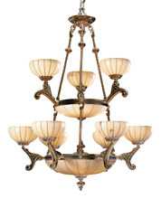 Crystorama 830-BZ - 15 Light Bronze Traditional Chandelier