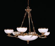 Crystorama 885-OB - Crystorama 9 Light Olde Brass Chandelier