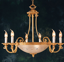 Crystorama 9006-OB - Crystorama 9 Light Olde Brass Chandelier