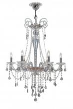 Crystorama 9838-CH-IB - Crystorama Simone 6 Light Blue Crystal Chandelier