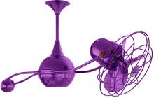 Matthews Fan Company B2K-LTPURPLE-MTL - Brisa 360° counterweight rotational ceiling fan in Ametista (Purple) finish with metal blades.