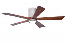 Matthews Fan Company IR5HLK-BW-WA-52 - IR5HLK five-blade flush mount paddle fan in Barn Wood finish with 52” solid walnut tone blades a