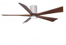 Matthews Fan Company IR5HLK-BW-WA-60 - IR5HLK five-blade flush mount paddle fan in Barn Wood finish with 60” solid walnut tone blades a