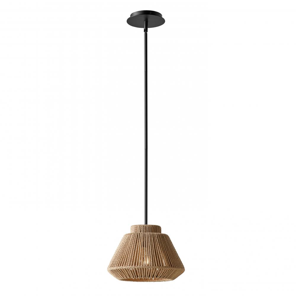 Nido 12" Natural Rope 1-Light Pendant