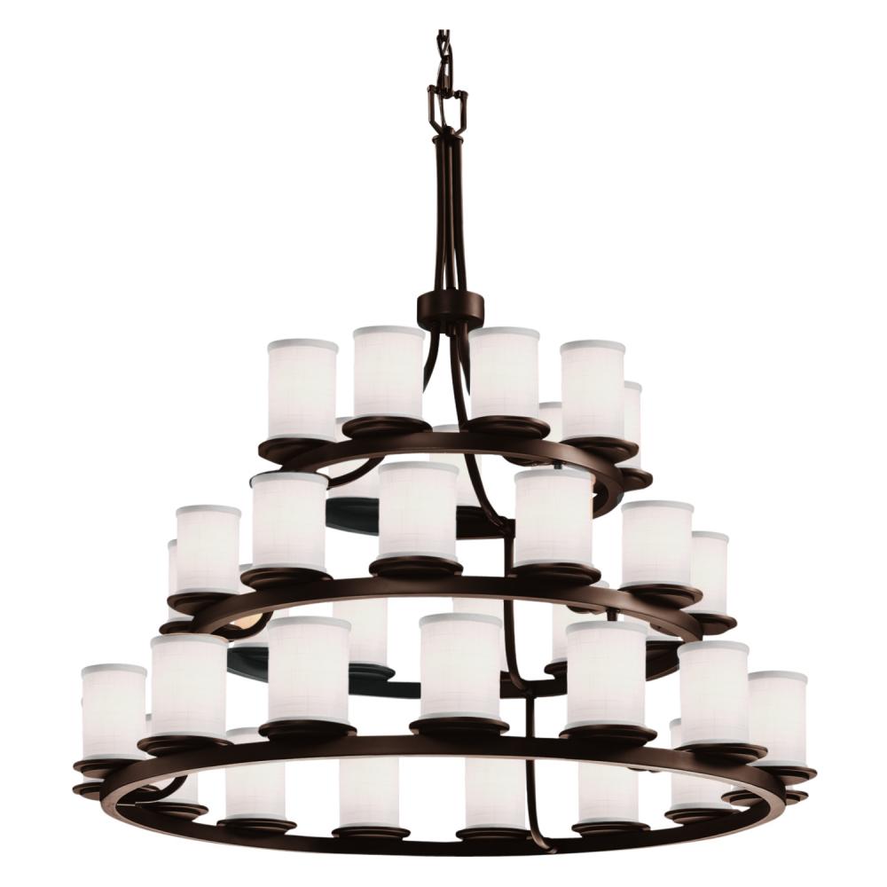 Dakota 36-Light 3-Tier Ring LED Chandelier