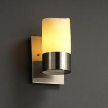 Justice Design Group CNDL-8761-14-CREM-DBRZ - Dakota 1-Uplight Wall Sconce