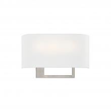 Justice Design Group FAB-4334-WHTE-NCKL - Callie ADA 3-Light Wall Sconce