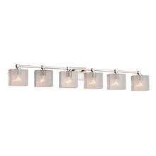 Justice Design Group FSN-8426-55-SEED-NCKL - Tetra 6-Light Bath Bar