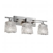 Justice Design Group GLA-8703-30-LACE-NCKL - Aero 3-Light Bath Bar