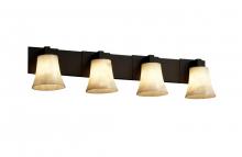 Justice Design Group CLD-8924-15-NCKL - Modular 4-Light Bath Bar