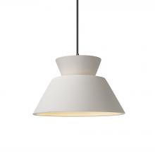 Justice Design Group CER-6420-BIS-DBRZ-BKCD - Trapezoid 1-Light Pendant