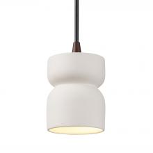 Justice Design Group CER-6500-BIS-DBRZ-BKCD - Short Hourglass Pendant