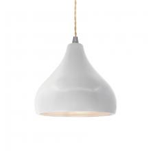 Justice Design Group CER-6560-BIS-NCKL-BEIG-TWST - Small Droplet 1-Light Pendant