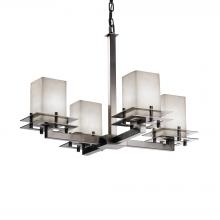 Justice Design Group CLD-8100-15-NCKL-LED4-2800 - Metropolis 4-Light LED Chandelier