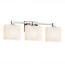 Justice Design Group FSN-8423-55-OPAL-CROM - Tetra 3-Light Bath Bar