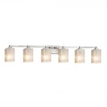 Justice Design Group FSN-8436-15-WEVE-NCKL - Regency 6-Light Bath Bar