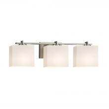 Justice Design Group FSN-8443-55-OPAL-NCKL-LED3-2100 - Era 3-Light LED Bath Bar