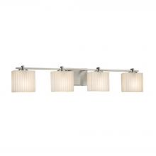 Justice Design Group PNA-8444-55-PLET-NCKL-LED4-2800 - Era 4-Light LED Bath Bar