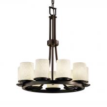 Justice Design Group POR-8766-10-BANL-DBRZ-LED9-6300 - Dakota 9-Light Ring LED Chandelier