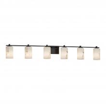 Justice Design Group FAL-8446-10-MBLK-LED6-4200 - Era 6-Light LED Bath Bar