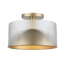 Trans Globe 16242 AG - 2 - Light Quartz Serenade Semi-Flush Mount