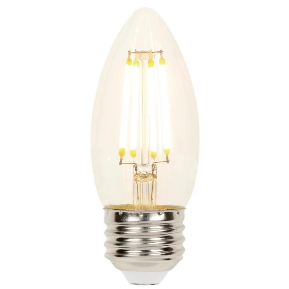 4-1/2W B11 Filament LED Dimmable Clear 2700K E26 (Medium) Base, 120 Volt, Box