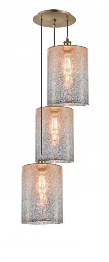 Cobbleskill - 3 Light - 16 inch - Antique Brass - Cord Hung - Multi Pendant