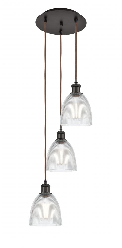 Castile - 3 Light - 13 inch - Oil Rubbed Bronze - Cord Hung - Multi Pendant