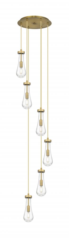 Owego - 6 Light - 16 inch - Brushed Champagne Bronze - Multi Pendant