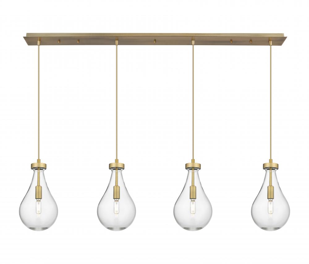 Owego - 4 Light - 49 inch - Brushed Brass - Linear Pendant