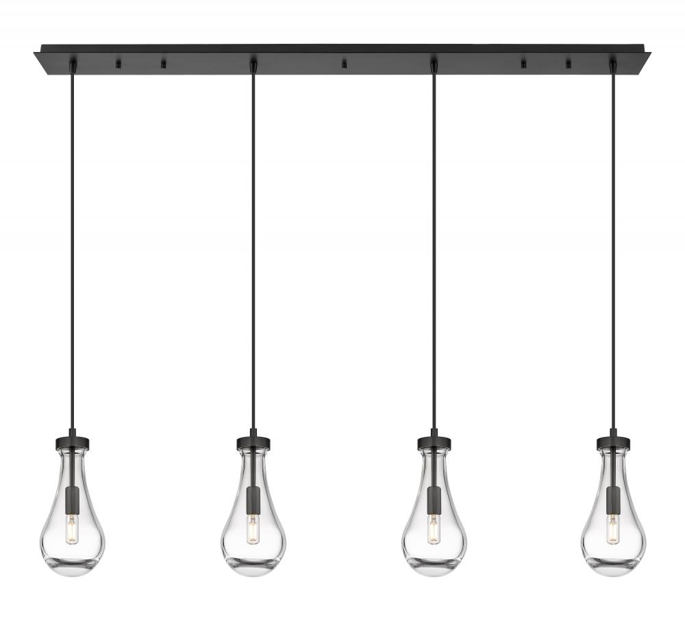 Owego - 4 Light - 49 inch - Matte Black - Linear Pendant