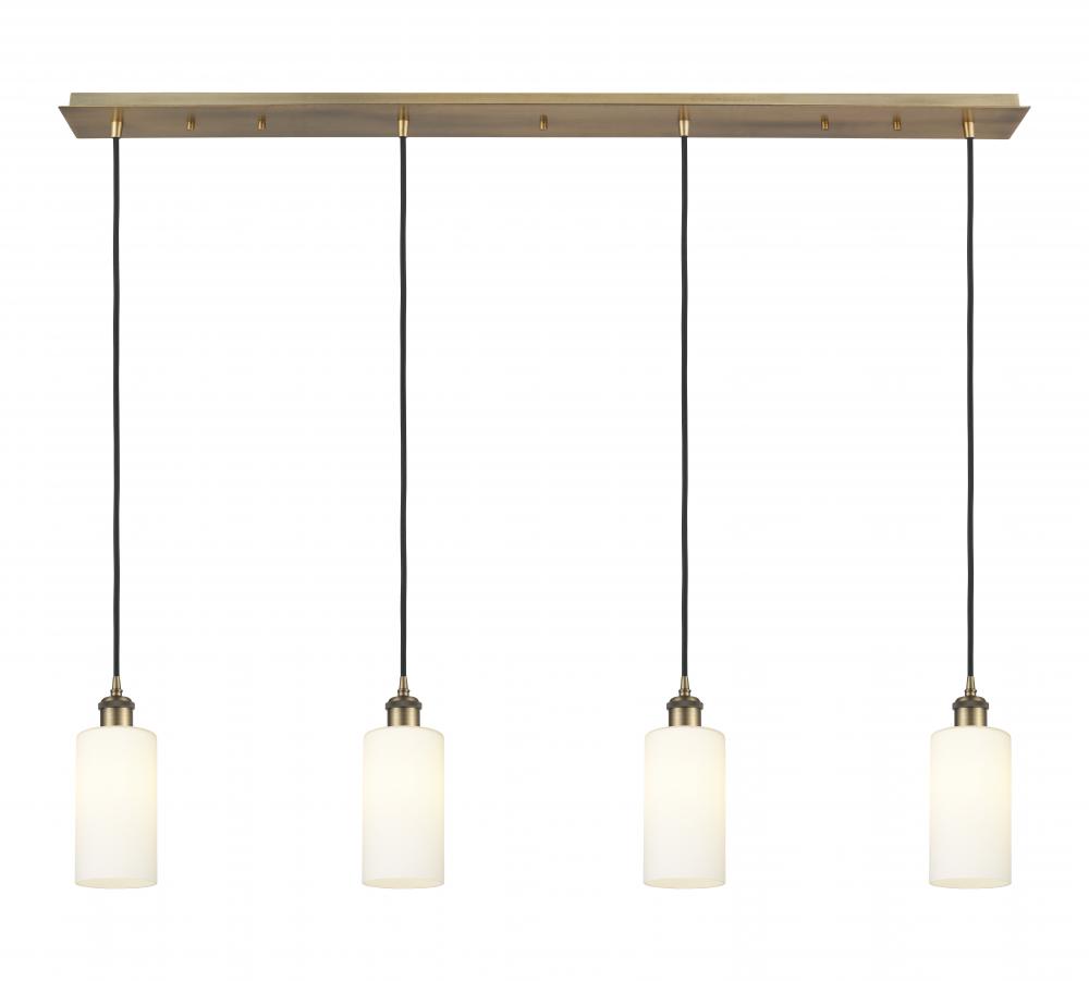 Crown Point - 4 Light - 49 inch - Brushed Brass - Linear Pendant