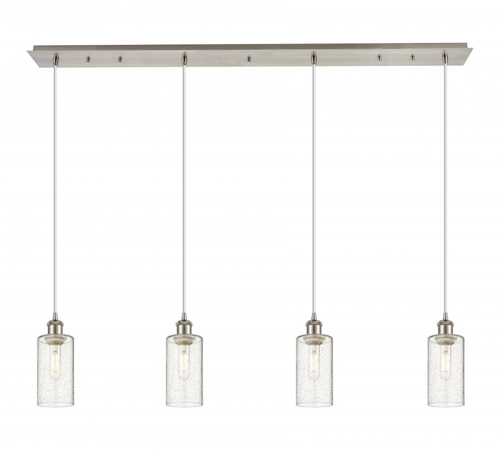 Crown Point - 4 Light - 49 inch - Brushed Satin Nickel - Linear Pendant