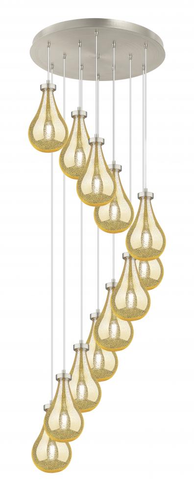 Owego - 12 Light - 24 inch - Brushed Satin Nickel - Multi Pendant