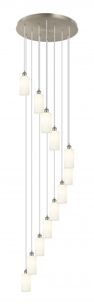 Crown Point - 12 Light - 24 inch - Brushed Satin Nickel - Multi Pendant