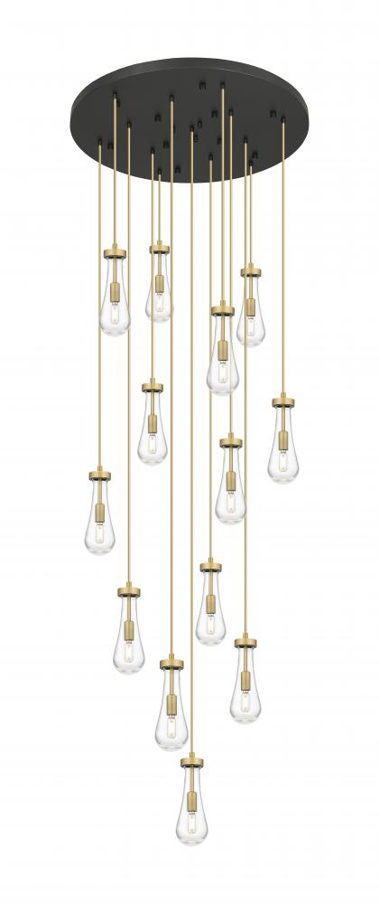 Owego - 13 Light - 32 inch - Brushed Brass - Multi Pendant