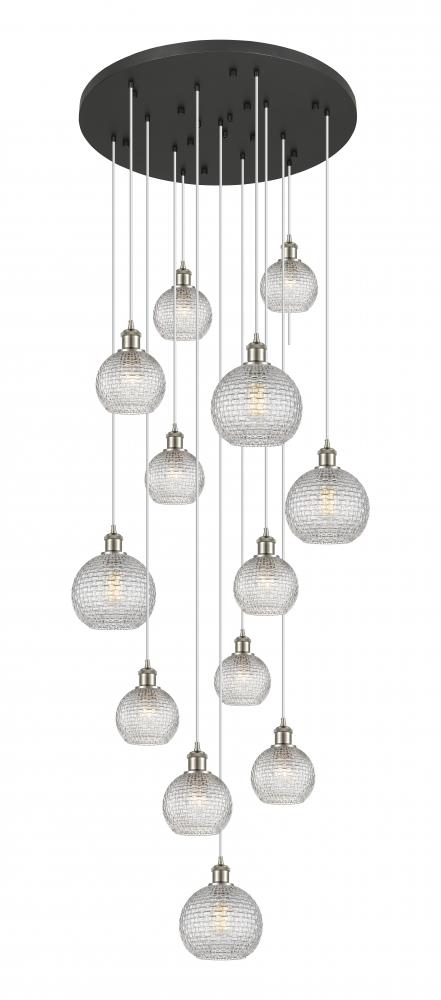 Athens - 13 Light - 32 inch - Polished Nickel - Multi Pendant