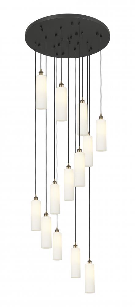 Crown Point - 13 Light - 32 inch - Brushed Brass - Multi Pendant