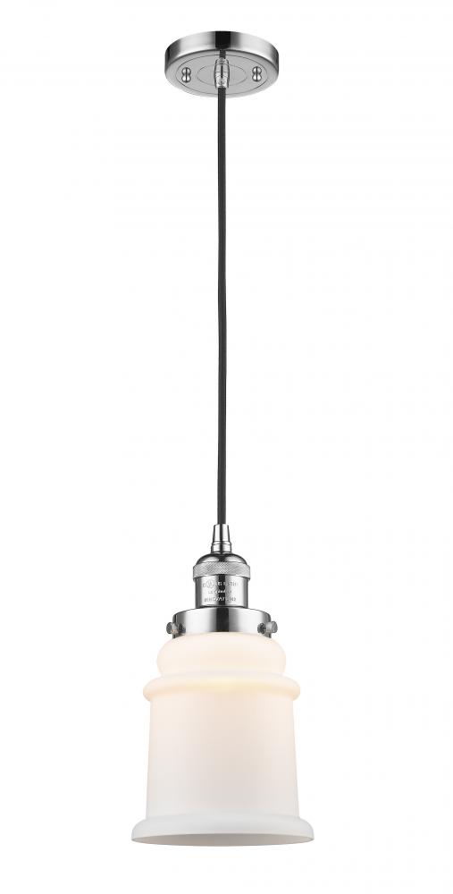 Canton - 1 Light - 6 inch - Polished Chrome - Cord hung - Mini Pendant