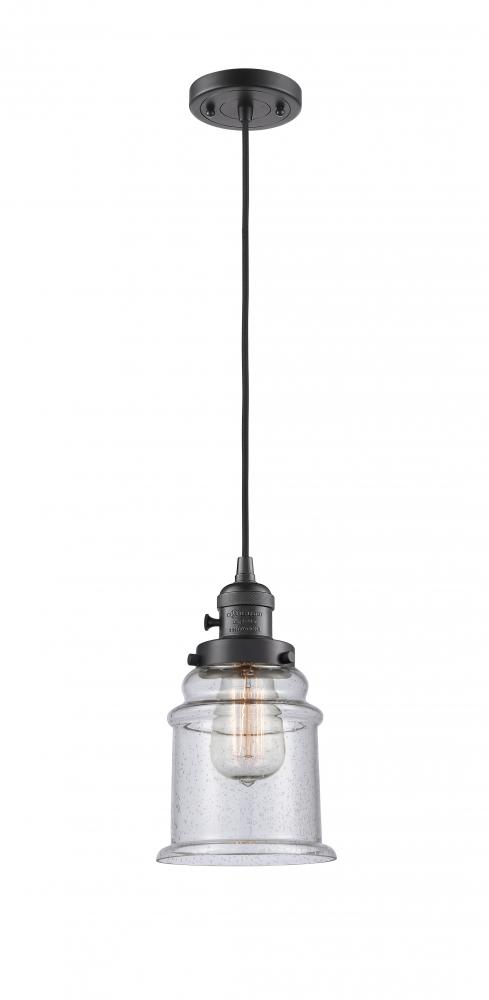 Canton - 1 Light - 6 inch - Oil Rubbed Bronze - Cord hung - Mini Pendant