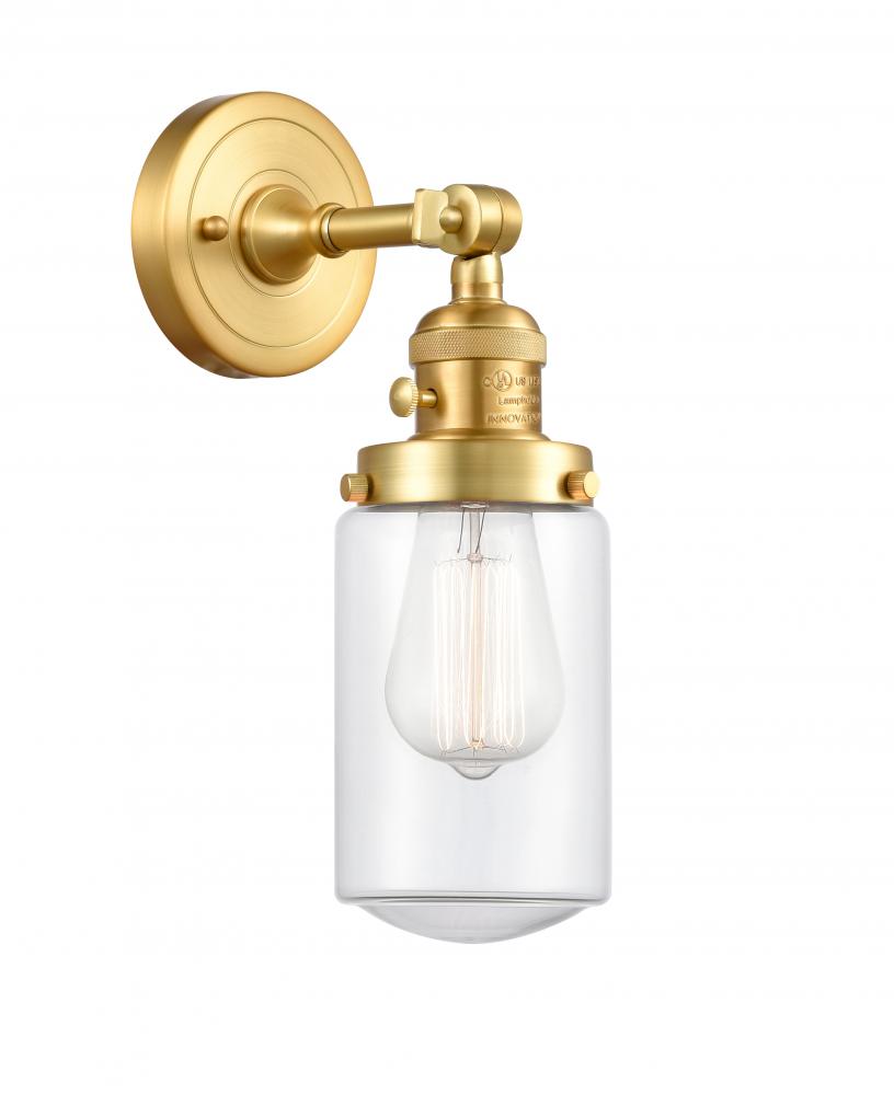 Dover - 1 Light - 5 inch - Satin Gold - Adjustable Sconce