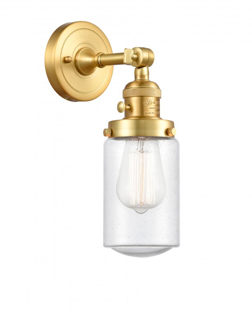 Dover - 1 Light - 5 inch - Satin Gold - Adjustable Sconce