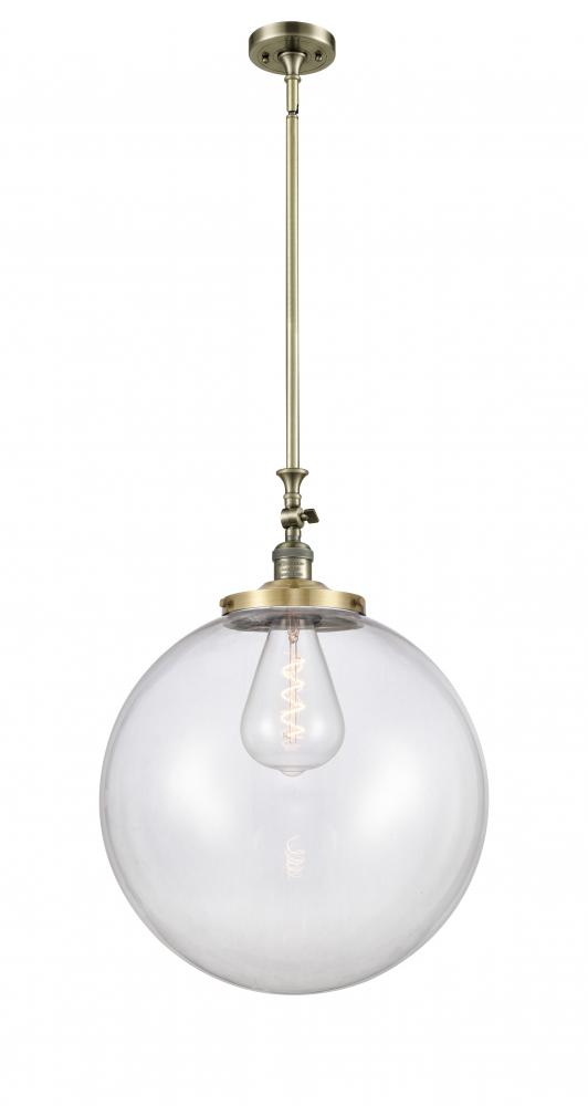 Beacon - 1 Light - 18 inch - Antique Brass - Stem Hung - Mini Pendant