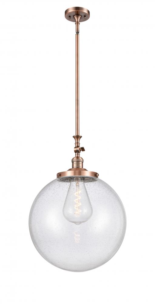 Beacon - 1 Light - 16 inch - Antique Copper - Stem Hung - Mini Pendant