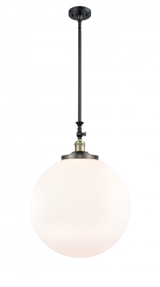 Beacon - 1 Light - 12 inch - Black Antique Brass - Stem Hung - Mini Pendant