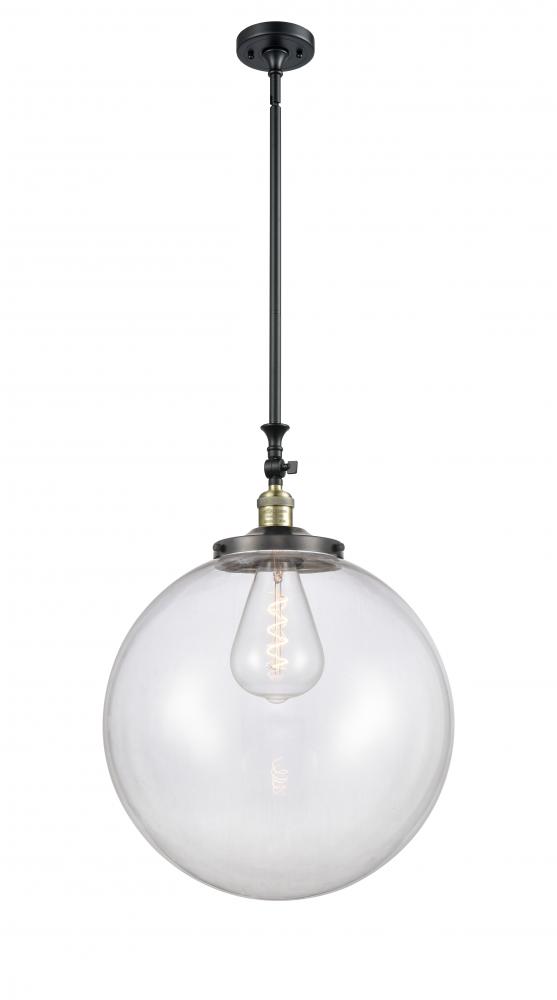 Beacon - 1 Light - 18 inch - Black Antique Brass - Stem Hung - Mini Pendant