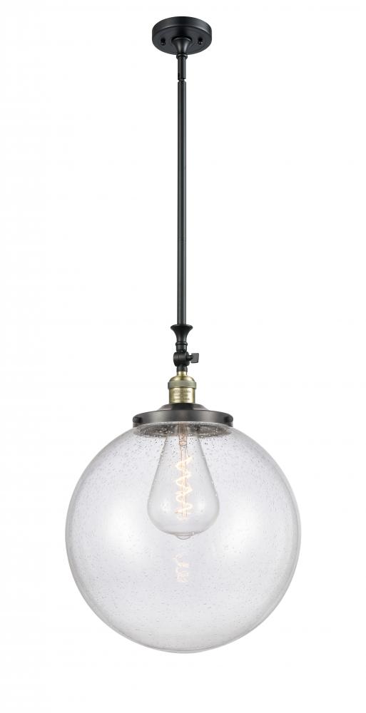 Beacon - 1 Light - 12 inch - Black Antique Brass - Stem Hung - Mini Pendant