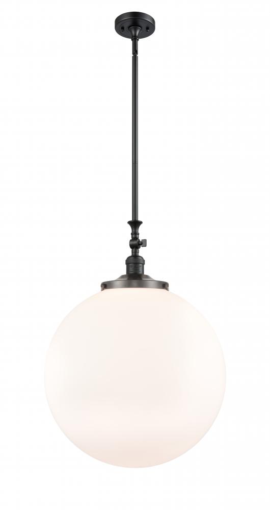 Beacon - 1 Light - 18 inch - Matte Black - Stem Hung - Mini Pendant