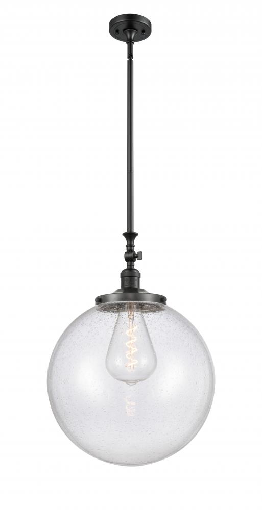 Beacon - 1 Light - 16 inch - Matte Black - Stem Hung - Mini Pendant