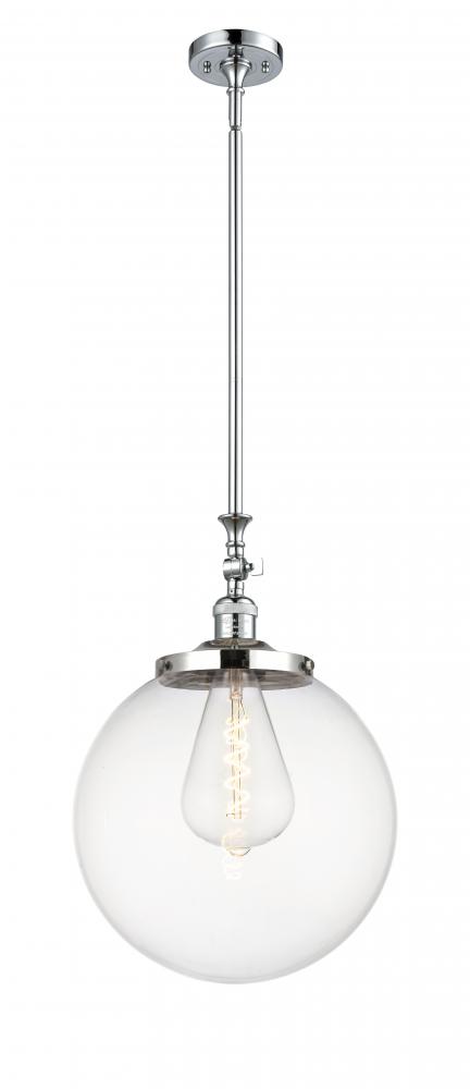 Beacon - 1 Light - 12 inch - Polished Chrome - Stem Hung - Mini Pendant